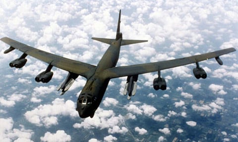 February 3, 2005: B-52 bomber crashes in Indian Ocean
