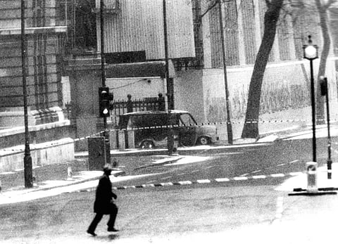 February 7, 1991: Mortar attack on Downing Street