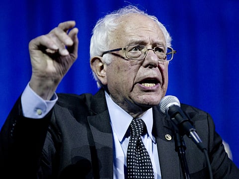 File picture: Bernie Sanders in Columbus, Ohio.