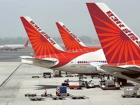 Air India jets at Indira Gandhi International Airport in New Delhi. (File Photo)