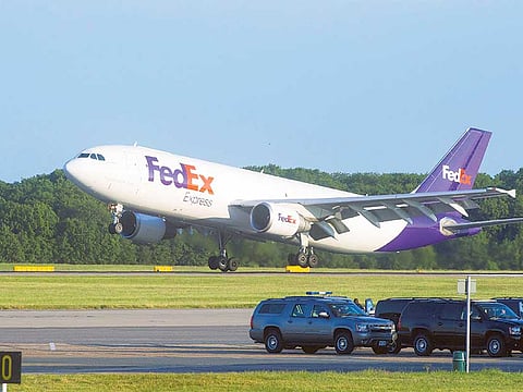 A FedEx cargo plane at Stansted Airport in Essex, UK. A recent survey by an air cargo association and a drug shippers' group found only 15% of industry participants felt ready to transport goods near the minus 70 degrees Celsius.