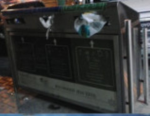 Recycle bins are meant for recyclables, not trash