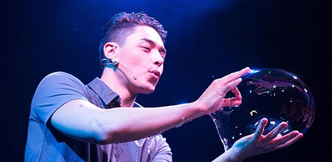 Bubbles go high-tech in new show