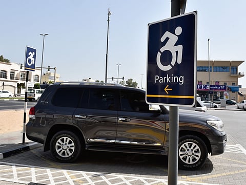 Designated parking slots for People of Determinaton