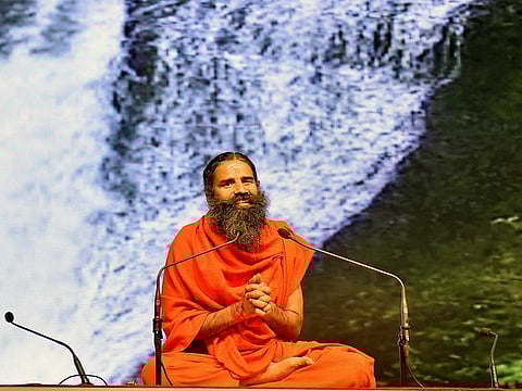 Yoga guru Baba Ramdev at DWTC, Dubai