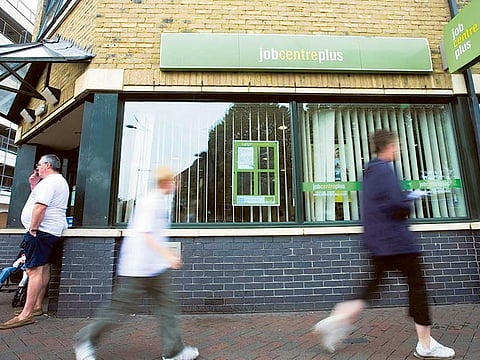 A job centre in the UK... the list of jobless claims has shot up to worrying levels despite government efforts to cap the pain.