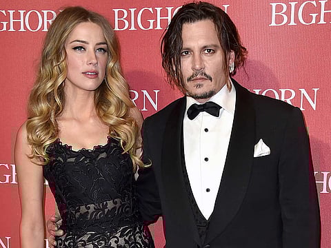 File photo of Amber Heard and Johnny Depp