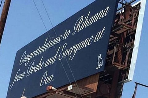 Drake buys Rihanna a billboard for her MTV honour