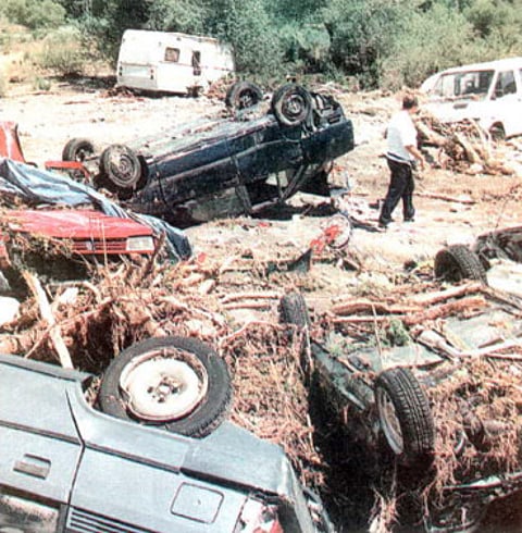 August 8, 1996: 100 killed in Spain mudslide