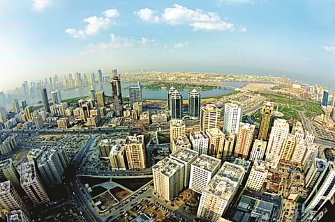 Sharjah skyline.