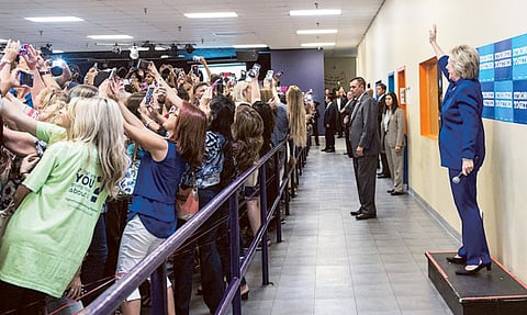 Those taking selfies with Hillary aren’t narcissists — but America’s best hope