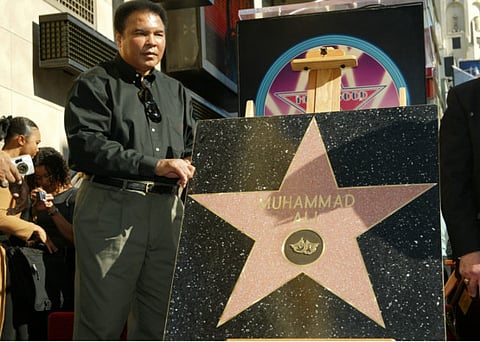 January 12, 2002: Ali accepts Hollywood star on Walk of Fame