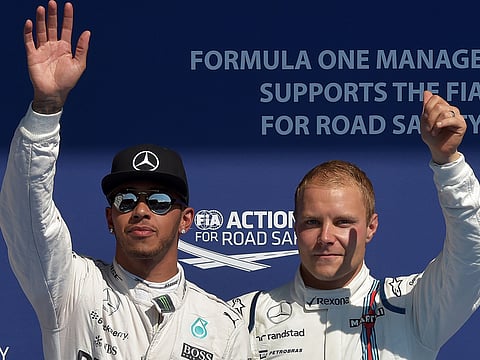 Mercedes management backed their combination of Lewis Hamilton (left) and Valtteri Bottas to continue next season as well.