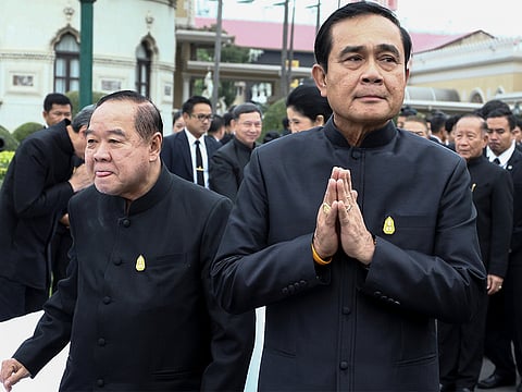 Thailand's Prime Minister Prayuth Chan-ocha (right)