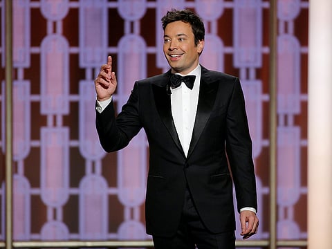 Jimmy Fallon presents during the 74th Annual Golden Globe Awards show in Beverly Hills, California, US, January 8, 2017.
