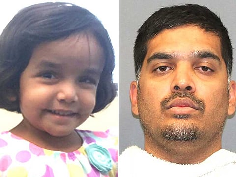 3-year-old Sherin Mathews (left) and Wesley Mathews.