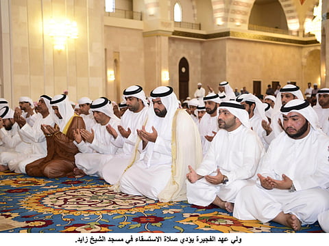 Rain prayers held at UAE mosques and mussalahs
