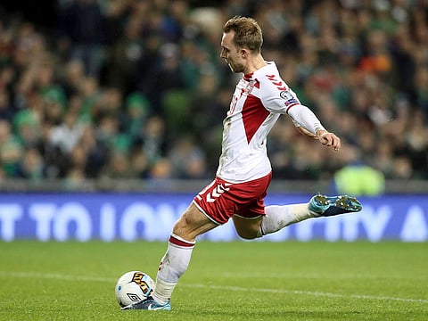 Denmark's Christian Eriksen.