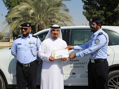 Safe motorists surprised to win Dh1,000 in Sharjah