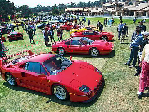 An image from the recent past... Vintage Ferraris wow the faithful at Pebble Beach. This time, the action is heading online.