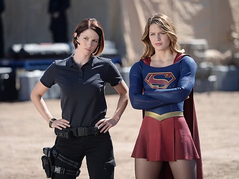 Superhero actresses take on Hollywood sex abuse