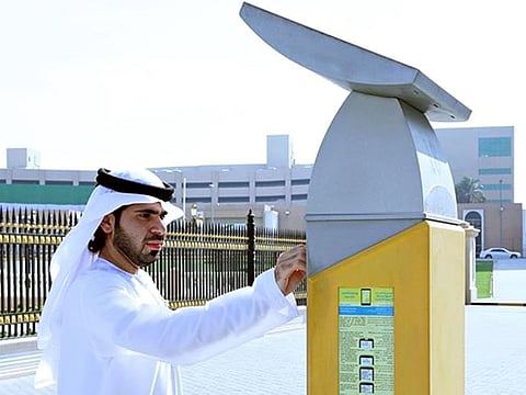 A parking meter in Sharjah. Parking will be free for the Hijri New Year except in designated areas.
