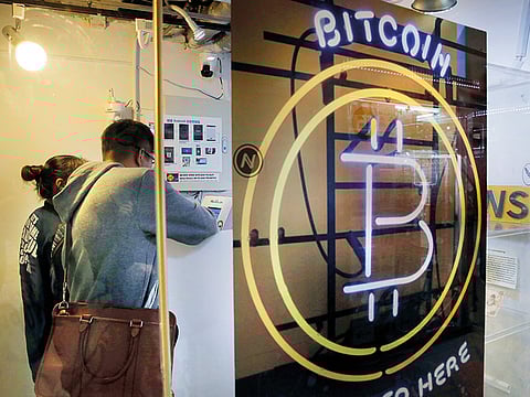 People use the Bitcoin ATM.