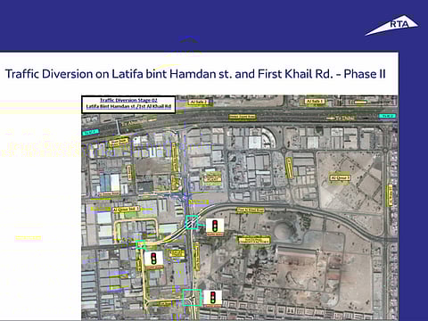 Latifa Bint Hamdan Road detour from Friday