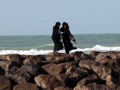 Enjoying a windy, cold weather at Sharjah Beach. Picture is for illustrative purposes.
