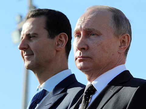 Russian President Vladimir Putin and Syrian President Bashar Assad