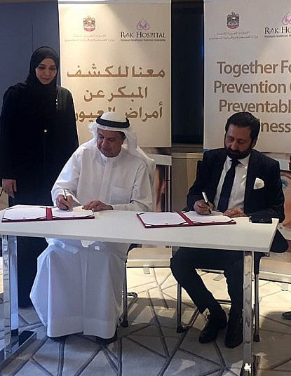 RAK Hospital signs deal to prevent blindness