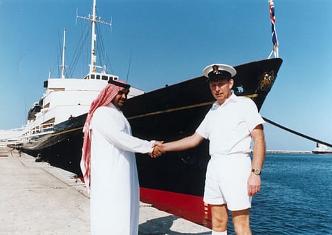 February 14, 2017: Britannia arrives in Dubai