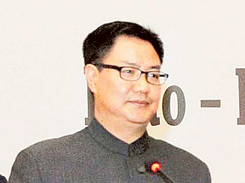 India's Union Minister for Youth Affairs and Sports Kiren Rijiju