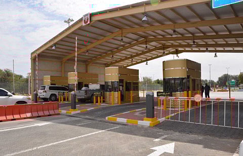 File photograph of UAE Oman border checkpoint.