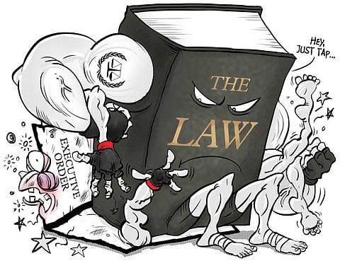 When a president fights the law, there’s ever only one winner