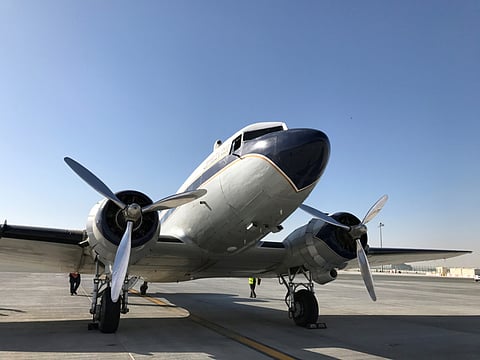 Flying back in time in a Breitling DC-3