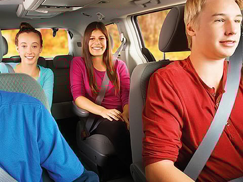 The traffic violation for drivers not wearing a seat belt can incur a Dh800 fine and four black points. For illustrative purposes only.