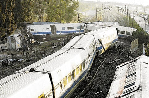 March 30, 2002: Train crash kills two in Spain