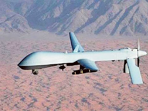 A US drone in Yemen. The Houthis hold at least 59 United Nations staffers and more aid group workers, with the rebels seizing electronics at UN offices in recent days.