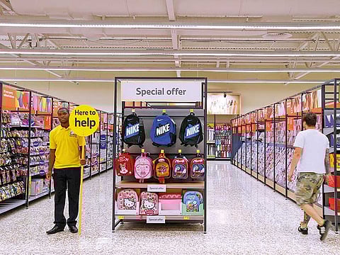 A Tesco supermarket in Watford. British inflation fell to its lowest since June 2016 last month as the coronavirus pandemic sucked demand from the global economy and oil prices tumbled.