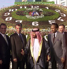 April 30, 2002: Flower Clock opens in Abu Dhabi