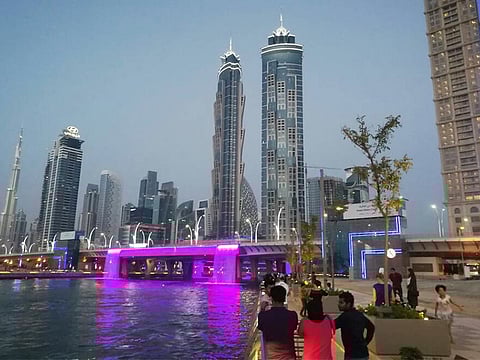 File photo: A view of the skyline from the Dubai Canal.