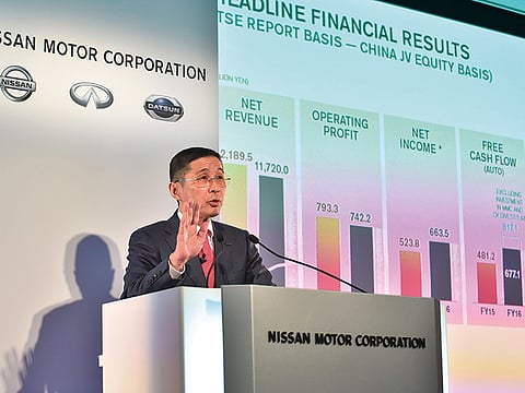 File picture of Nissan Motor CEO Hiroto Saikawa.