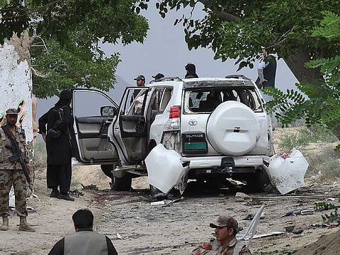 Pakistani security officials patrol Quetta. Picture for illustrative purposes only