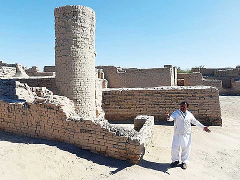 UNESCO World Heritage archeological site of Mohenjo Daro in Pakistan's Sindh province.