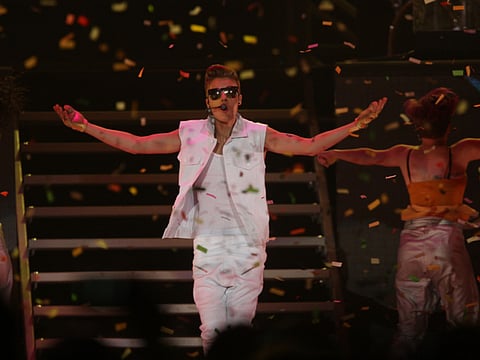 Bieber back in Dubai