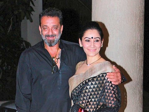 Sanjay Dutt with his wife Manyata Dutt.