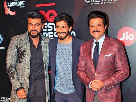 Arjun, Harshvardhan and Anil Kapoor