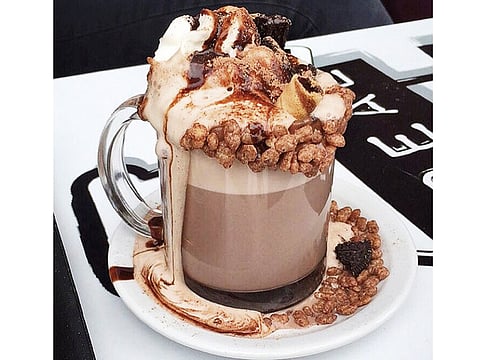 Or, how about a hot chocolate shake at Cereal Killer Café?