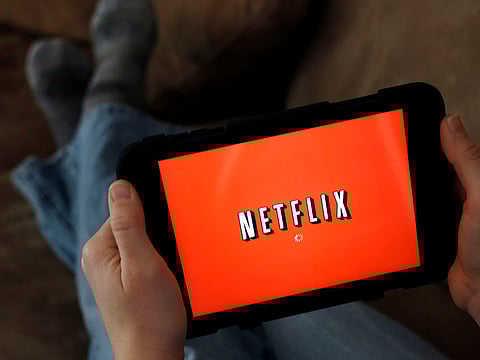 Netflix on a tablet.